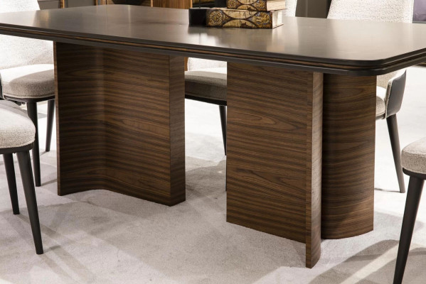 Esszimmer Set Luxus 6x Stühle Esstisch Essgruppe Garnitur Lehnstühle Modern