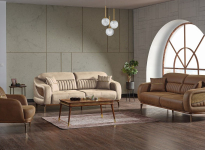 Sofagarnitur 3+3+1 Sitzer Modern Relax Sessel Modern Stil 3tlg Luxus Wohnzimmer