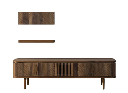 Luxus WohnWand Wohnzimmer Sideboard RTV Regal Wände Schrank Neu Möbel