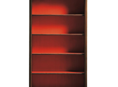 Bücherschrank Vitrine Regal Möbel Bücherregal braun Glasschrank Schränke Regale