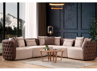 Sofa Möbel Wohnlandschaft Luxus Modern Eckgarnitur Ecksofa L-form Polster