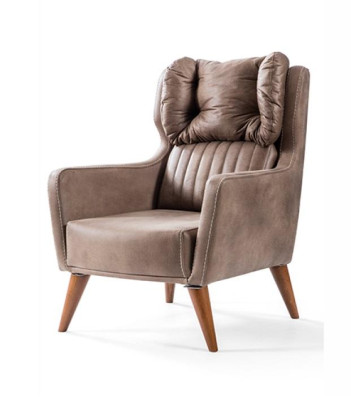 Landhaus Stil Sessel Ohrensessel Relax Fernseher Einsitzer Sofa Couch
