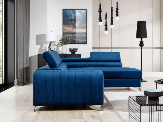 Sofa mit Bettkasten & Schlaffunktion Ecksofa Stoffcouch Textil Couch Sofas Neu