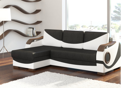 Bettfunktion Funktions Schlafsofa Ecksofa Textil Stoff Couch Polster Garnitur