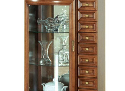 Klassische Vitrine Kommode Kommoden Kommodenschrank Schrank Vitrinen Model Z-KS1