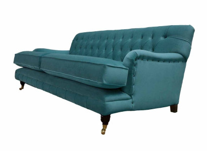 Designer Sofa 3 Sitzer Chesterfield Couch Polster Sitz Dreisitzer Textil