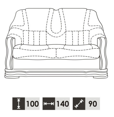 Klassische Wohnzimmer Möbel Sofagarnitur Ledersofa Sitzpolster Sofa