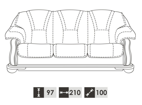 Garnitur 3+1 Sitzer Couch Sitz Polster Garnituren Set 100% Italienisches Leder