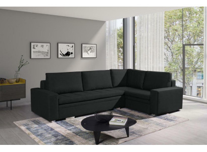 Moderne Ecksofa Wohnzimmer Textil Stoff Schlafsofa Couch Wohnlandschaft Polster
