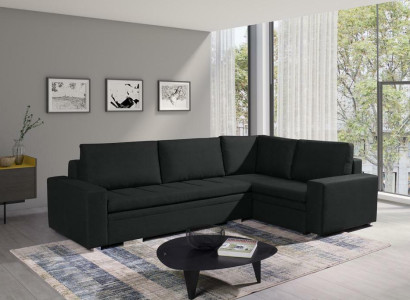 Moderne Ecksofa Wohnzimmer Textil Stoff Schlafsofa Couch Wohnlandschaft Polster