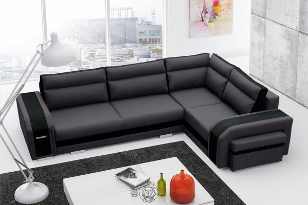 Ecksofa Wohnzimmer Schlaf Sofa Couchen Couch Garnitur L Form Stoff