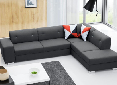 Sofa Schlafsofa Designer Sofa mit Bettfunktion + Bettkasten Ecksofa Couch NEU