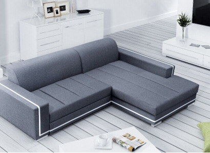 Ecksofa mit Schlaffunktion Bettfunktion Kasten Sofa Couch Wohnlandschaft Bett