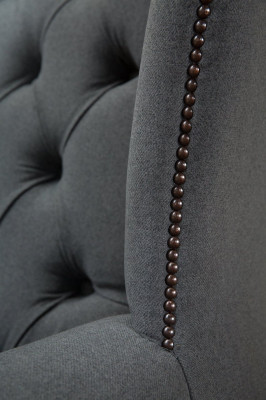 Chesterfield Design Luxus Stoffsofas Textil  Ohrensessel 1 Sitzer Sofa Polster