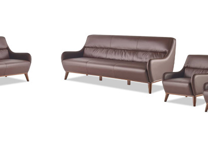 Sofagarnituren Klassisch 3-Sitzer 2-Sitzer Sessel Leder Couch Sofa-Set