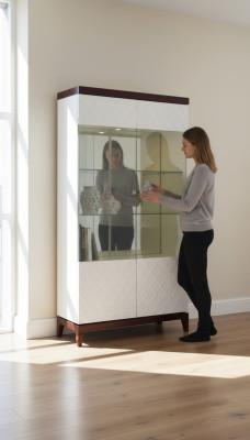 Moderne Design Vitrine Glasschrank Vitrinen Schrank Schaukasten Deko Regal