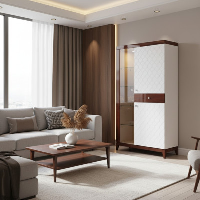 Moderne Design Vitrine Glasschrank Vitrinen Schrank Deko Schaukasten Regal