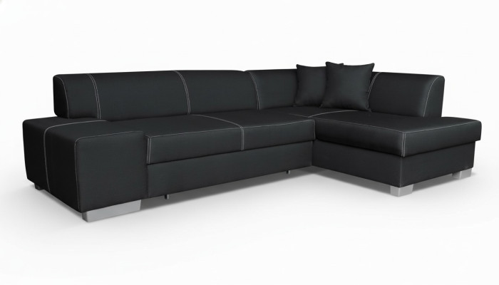 Design Ecksofa Schlafsofa Bettfunktion Couch Sofas Leder Textil Polster Neu
