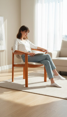 Luxus Design Polster Stuhl Stühle Sitz Lehn Büro Esszimmer Massiv Holz K27 Neu