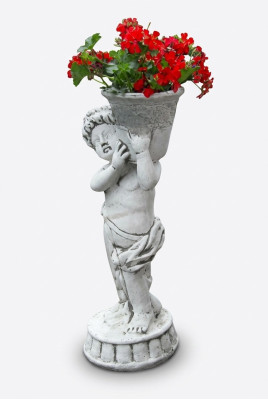 Blumenkübel Pflanz Kübel Dekoration Figur Vasen Blumentöpfe Garten Natur