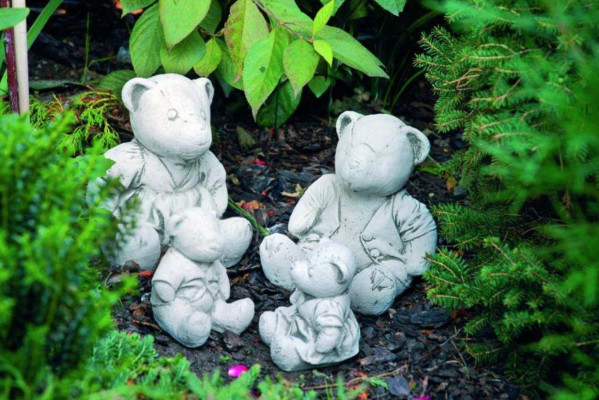 Garten Dekoration Bär Terrasse Stein Figuren Figur Dekorative Natur Statue