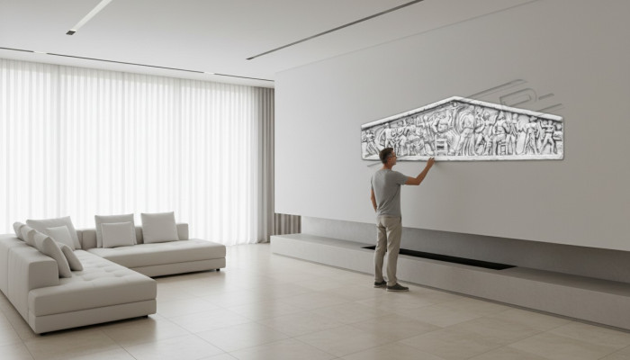 Relief Wand Dekoration Steinplatte Bild Bilder Antik Stil Garten