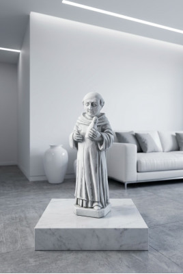 Garten Dekoration Mönch Statue Skulptur Figuren Skulpturen Designer