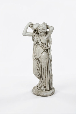 Gartenfigur "Frau Fontaine" 76cm Teichfigur Menschen Steinguss