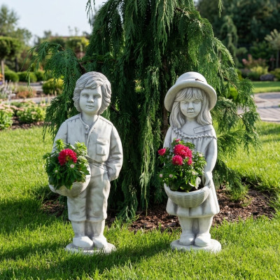 Figur Dekoration Blumenkübel Pflanz Kübel Blumentöpfe Dekor Figur Garten