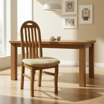 Ess Zimmer Gruppe Set Stuhl Garnitur Sitz Polster Wohnzimmer Holz 6x Stühle