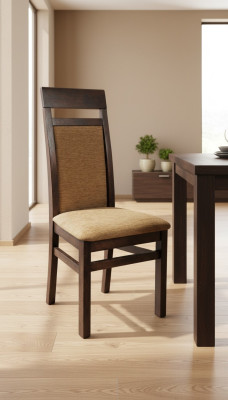 Gepolsterte Esszimmer Stühle 4x Stuhl Gruppe Stühle Garnitur Textil Stoff