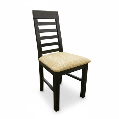 Stuhl Textil Design Holz Polster Gastro Esszimmer Stoff Stühle Lehnstuhl