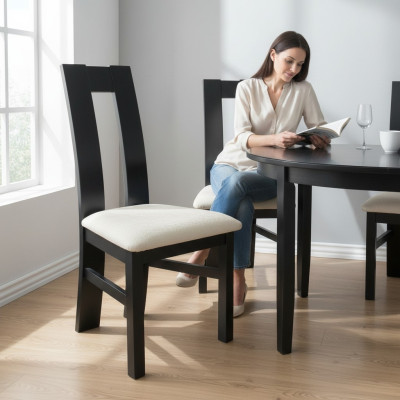 Sessel Holz Lehn Esszimmer Stuhl Leder Polster Stühle Gruppe Gastro Set 20x Neu