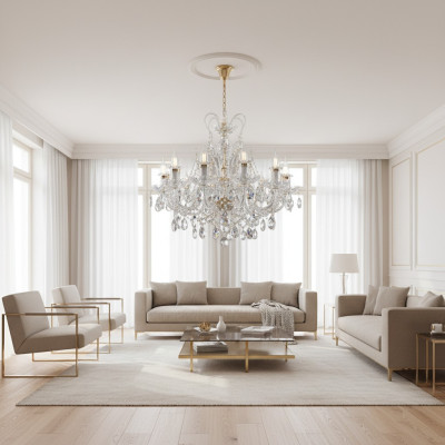 Luxus Kronleuchter Bohemia Kristall Decken Leuchten Lampen Luster Handarbeit Neu