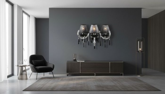-Klassische Wandleuchte Bohemia Wandlampe Wandkronleuchter Doppel Wand Lampe Neu
