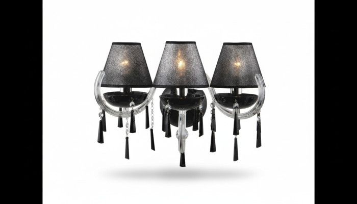 -Klassische Wandleuchte Bohemia Wandlampe Wandkronleuchter Doppel Wand Lampe Neu