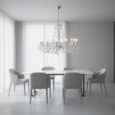 Bohemia Leuchte Kronleuchter Lampe Luster Kristall Lampen Deckenleuchte Leuchter