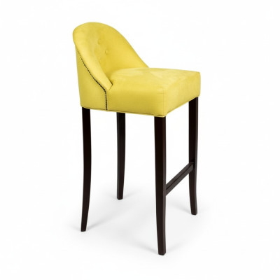 Gelber Barhocker Set Barstühle 6-er Set Stoffsitzer Luxuriöse Sitzmöbel