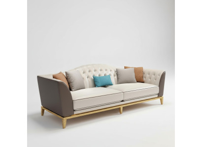 Chesterfield  Luxus Sofa Couch Polster Sitz Leder Garnitur 321 Sitzer Couchen !