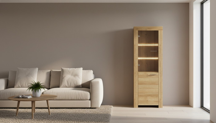 Vitrine Schrank Kommode Wohnzimmer Glas Regal Vitrinen Regale Holz