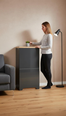Badezimmerregal Hänge-Hochschrank 35 x 20 x 70 cm Hänge-Badschrank