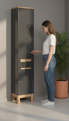Badezimmer Hochschrank Regal Badschrank Badmöbel Regale Bad