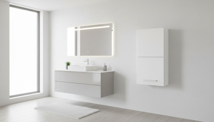 Badezimmer Badmöbel Regal Schrank Weiß Schränke Apotheken Holz