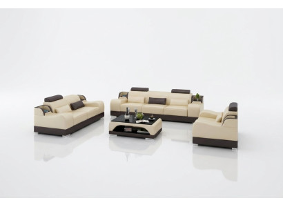 Sofagarnitur 322 Sitzer Set Design Sofa Polster Couchen Couch Modern