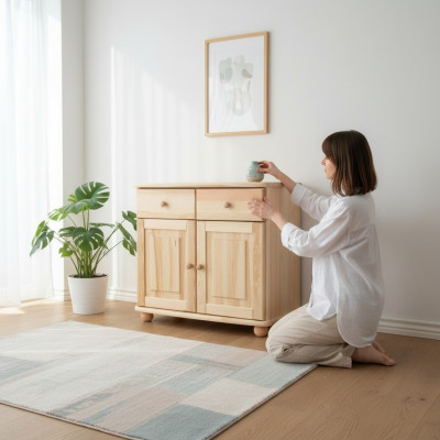 Massive Kommode Sideboard Schrank Echtholz Schränke Anrichte Möbel Kommoden
