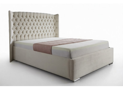 Chesterfield Bett Design Schlafzimmer Englisches Betten 180x200cm Textil Polster