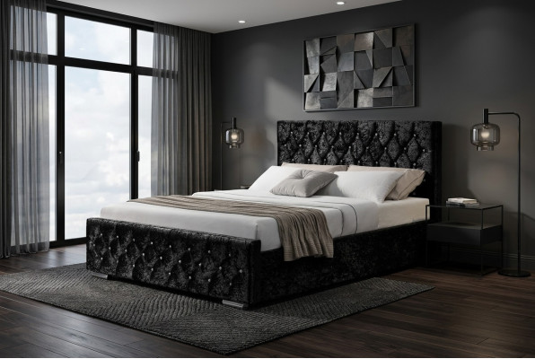 Chesterfield Bett Design Schlafzimmer Englisches Betten Textilbetten