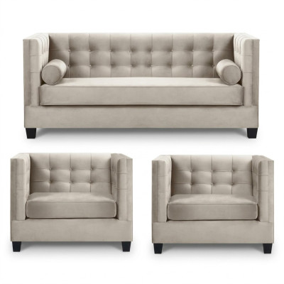 Schlafsofa Taupe Sessel Kreative Möbel Textil Stoff Neu Wohnzimmer Sofa
