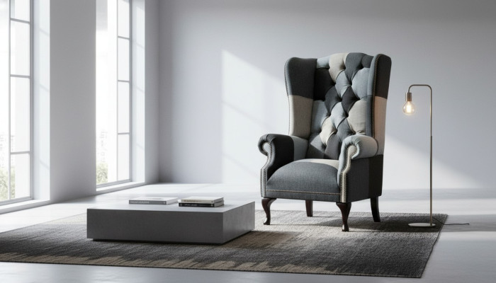 Luxus Polster Klassische Chesterfield Sessel 1 Sitzer Ohrensessel Einsitzer Neu