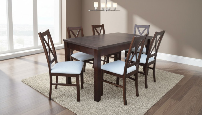 Komplette Esszimmer Garnitur Tisch 6x Lehnstuhl Stühle Luxus Essgruppe Set 7tlg